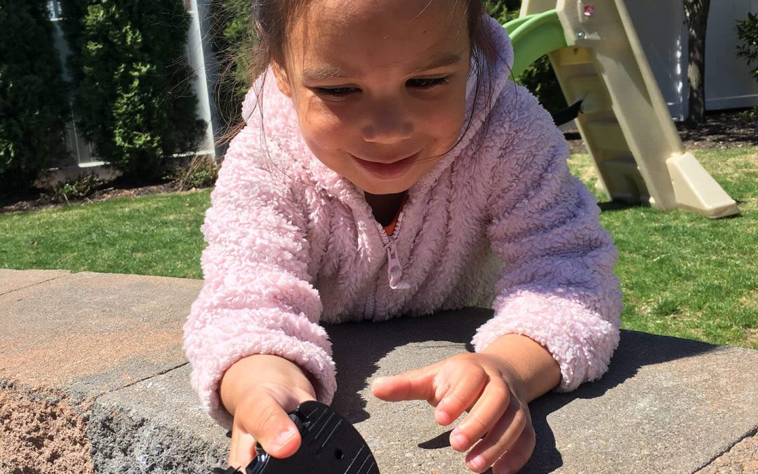 Playing in the yard