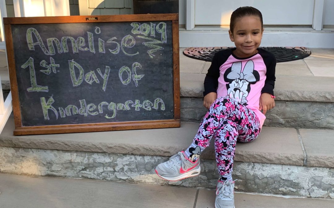Annelises 1st day of Kindergarten