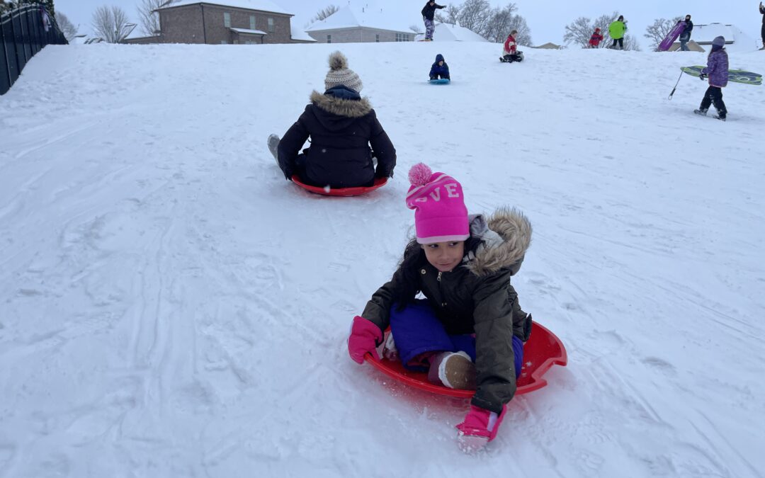 Sledding in Spring Hill