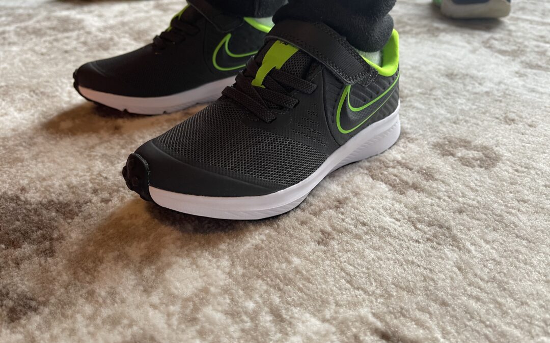 Tyler with his new “kicks”